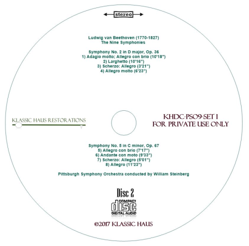Beethoven: 9 Symphonies Set I: Symphonies Nos. 1-2-3-5 - PSO/Steinberg - Additional View 3