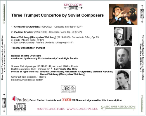 Three Trumpet Concertos by Soviet Composers - Timofey Dokschitser, trumpet - Additional View 1