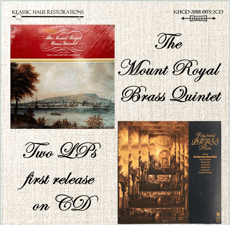 The Mount Royal Brass Quintet - 2-CD Set | Instant Download