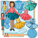 Betsy McCall Cloth Doll 16 inch with huge wardrobe (8" bonus doll too!) - Digital Download