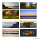 seven spectacular sunsets - royalty free!