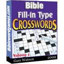 bible fillin type crossword puzzles vol.1