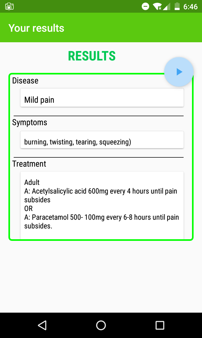 Medical diagnosis app source code Software Mobile