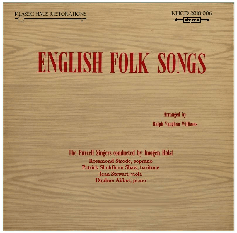 English Folk Songs arranged by Ralph... | Instant Download