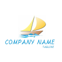 boat on water logo