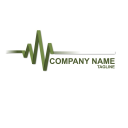 green waves or graph logo