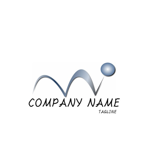 Blue ball bouncing Logo - Additional View 1