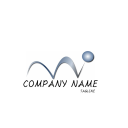 blue ball bouncing logo