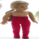 DollKnittingPatterns - 2018D Christmas greeting Pants-(English) - Digital Download