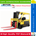 hyster e80xn, e100xn, e100xns, e120xn (a099) 4-wheel electric forklift trucks parts manual