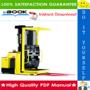 hyster r30xma3 (a185) order picker parts manual