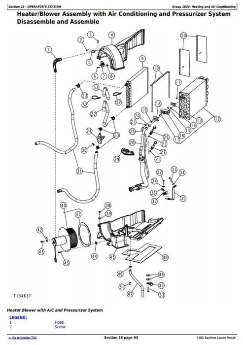 John Deere 410G Backhoe Loader Service Repair Technical Manual (TM1882 ...