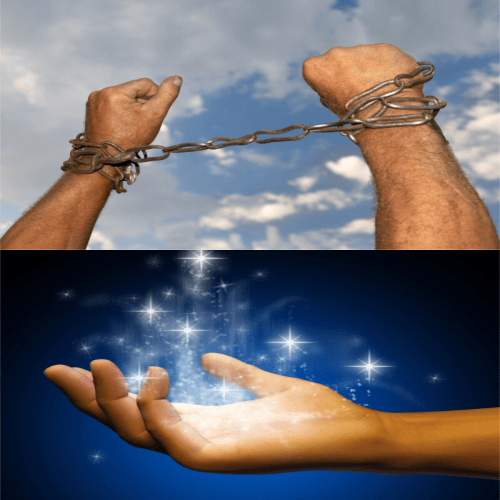 receiving with an open hand