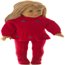 DollKnittingPatterns 2020D Cadeau de Noel - Pull -(Francais) - Digital Download