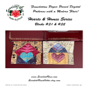Home Blocks 31 & 32 - Hearts & Homes Series Foundation Paper Pieced (FPP) block pattern - Digital Download