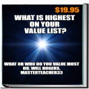 WHAT IS THE HIGHEST ON YOUR VALUE LIST? = What OR Who Do You Value Most - Digital Download