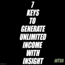 7 Keys to Generate Income FROM INSIGHT - Digital Download