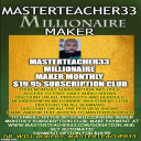 Masterteacher33 Millionaire Maker Program = Entry Level Monthly Membership - Digital Download