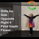 Drills for Side Opposite Right 4 Petal Side Plane Inspin Poi Flower - Digital Download