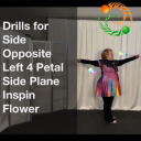 Drills for Side Opposite Left 4 Petal Side Plane Inspin Poi Flower - Digital Download