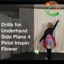 Drills for Underhand 4 Petal Side Plane Inspin Poi Flower - Digital Download