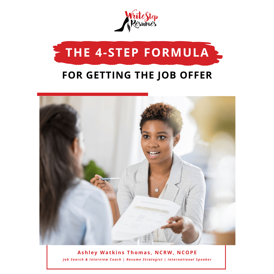 The 4-step formula for Getting The Job Offer - Digital Download