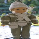 DollKnittingPattern - 0249D Grynet - Sweater, pants, cap, scarf, mittens and socks-(English) - Digital Download