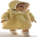 Les Meilleurs Modeles de Tricot-2020-2024-0214D Lilja - Robe, panty, chaussons et bonnet-(Francais) - Digital Download