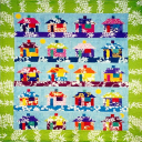 Happy Hula Huts Quilt Pattern - Digital Download