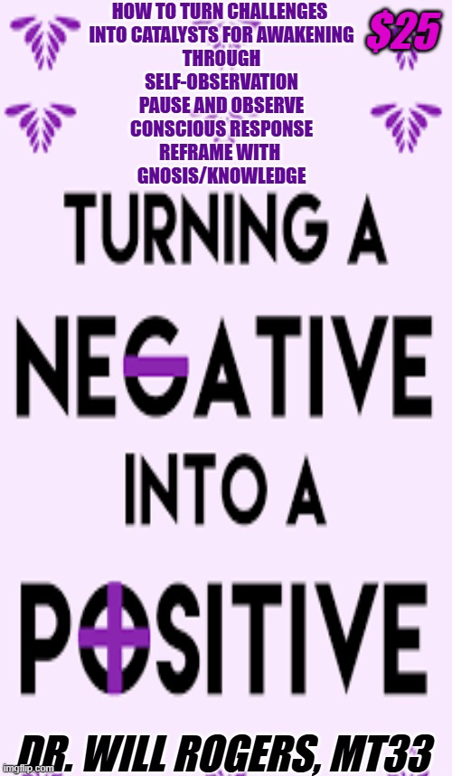 Illuminator Part 30 & 31 = How to Turn Negative Into Positive = Negativity is Your Teacher NOT YOUR ENEMYpt1 = 144 Epigenetic Problem Solver pt2 - Digital Download