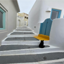 Santorini cat - Digital Download