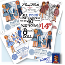 8inch Doll Clothes Pattern PENNY BRITE 9213 6207 4879 9355 - Digital Download