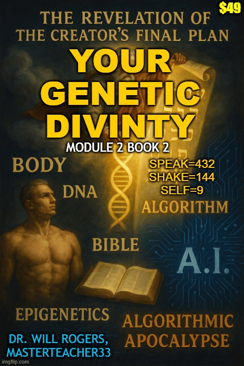 FROM PURPOSE TO PROFIT = Module 2.5 Book 2.5 =Illuminator Series pt146 = GENETIC DIVINITY = Speak 144 then Shake at 432hz then manifest SELF as 9 Aether = BOOK AND AUDIO - Digital Download