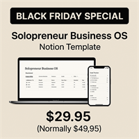 Solopreneur Business OS – All-In-One Notion Dashboard for Small Business Owners - Digital Download
