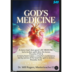 God's Medicine = You Are  Or You Have  A Divine  Pharmacy  Within - Digital Download