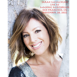 The Princess Poets, Prince's Collective, and Art Renoir Present Sarah McLachlan Live at Masonic Auditorium San Francisco, CA - Digital Download