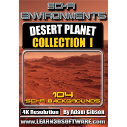SCI-FI Environments- Desert Planet- Collection I (4K Version) - Digital Download