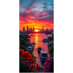 Sydney harbour golden hour - Digital Download