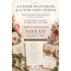 Custom Party Design Consultation & Retainer - Digital Download