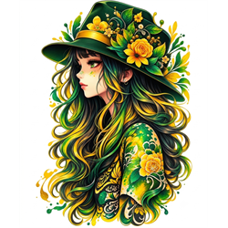 Golden Emerald Muse - Digital Download