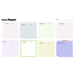 Weekly Planner Printables - Digital Download