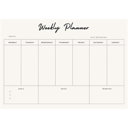 Weekly Planner Printables - Digital Download