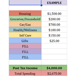 2027 Monthly Spending Tracker - Digital Download