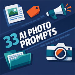 33 Premium AI Prompts for Product Photography & Advertising - Digital Download