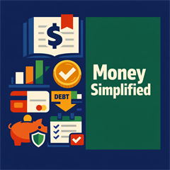 Money Simplified Guide: 7 Simple Steps to Track It, Budget It, Tackle Debt, Spend Smarter, and Build a Safety Net - Digital Download