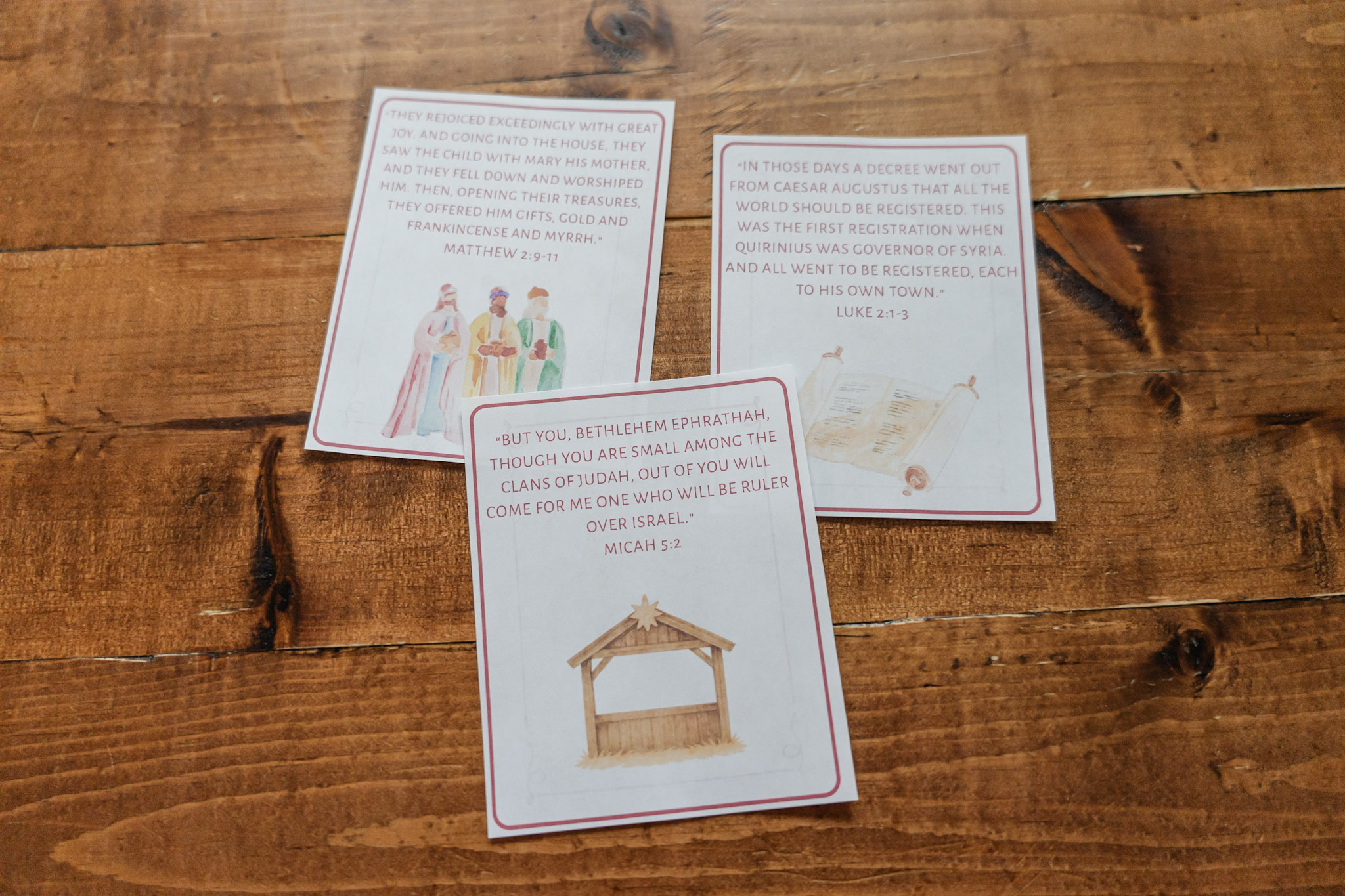 Letter for Christmas Scripture Cards - Additional View 1