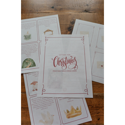 Letter for Christmas Scripture Cards - Digital Download