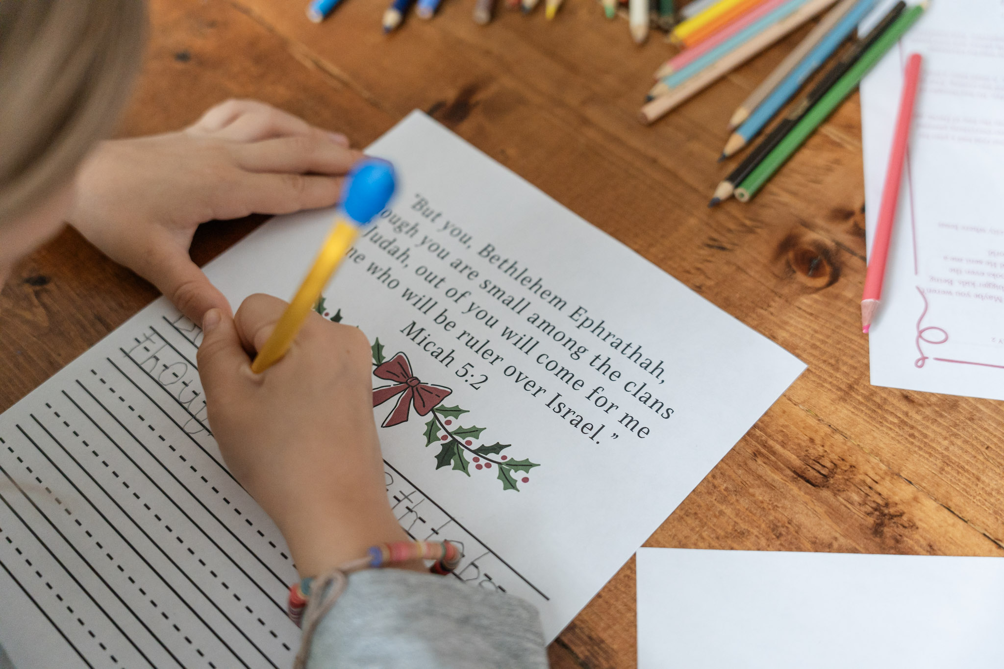 Letters for Christmas Copy Work - Additional View 2