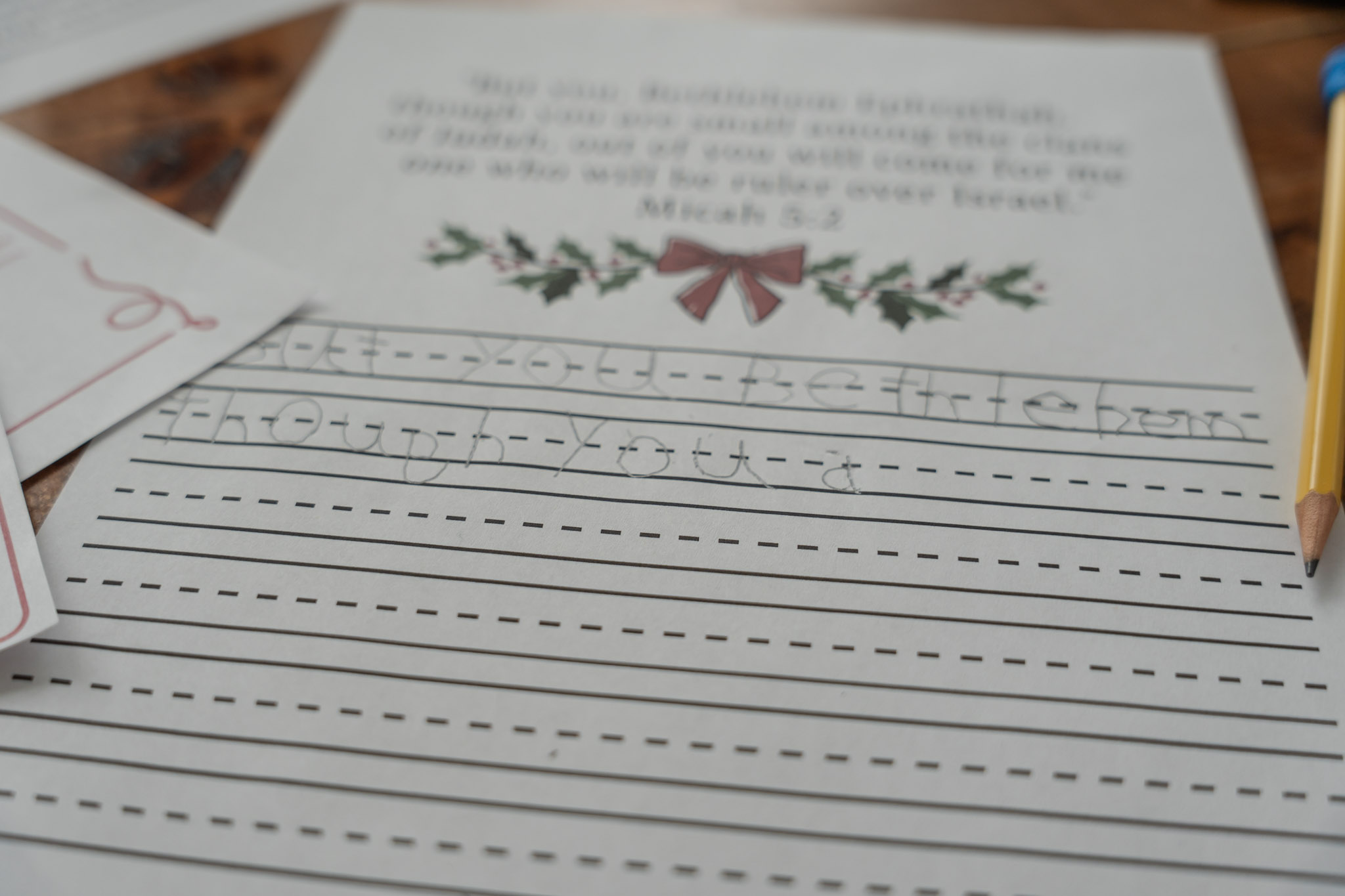 Letters for Christmas Copy Work - Additional View 3