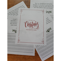 Letters for Christmas Copy Work - Digital Download